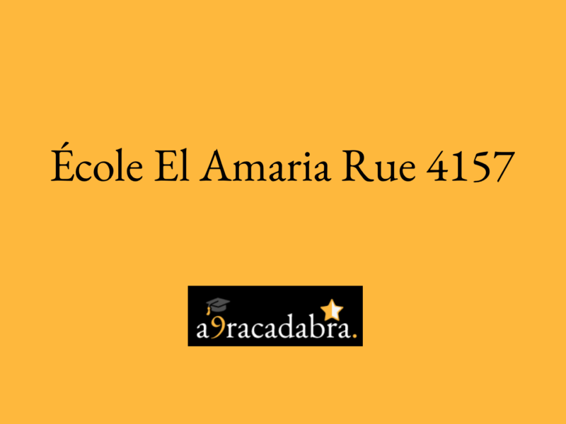 École El Amaria Rue العمارية-4157