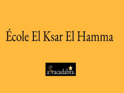 École Primaire El Kasr Hamma-القصر