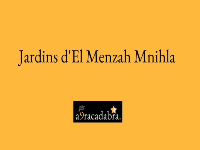 Jardins d'El Menzah Mnihla-حدائق المنزه