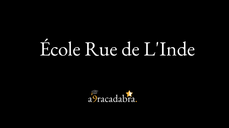 École Rue de L'Inde-نهج الهند