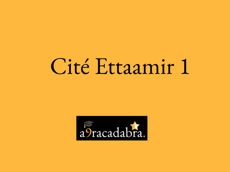 École Primaire Cité Ettaamir 1-التعمير