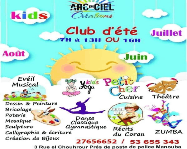 Club d’Été Arc-en-Ciel de Peinture